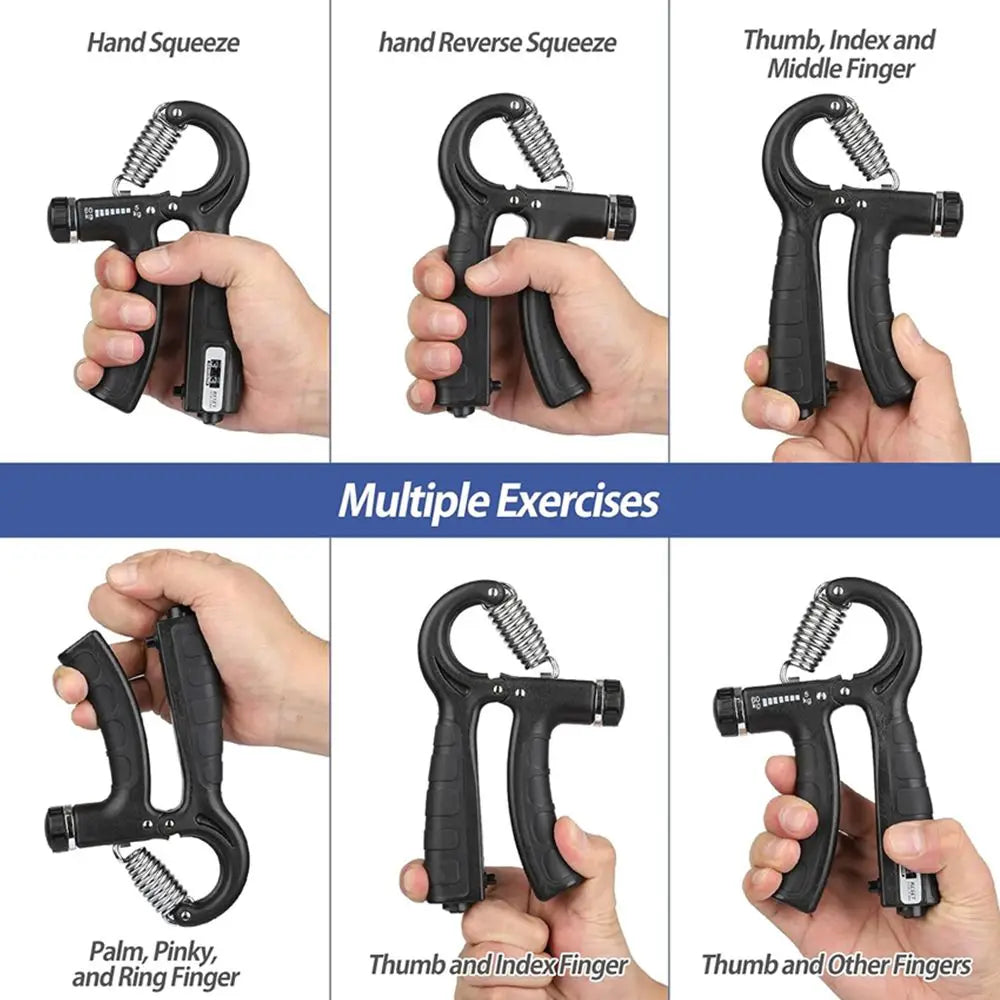 Grip Strength Trainer with Counter Hand Grip Strengthener with Adjustable Resistance 11-132 Lbs (5-60Kg) Forearm Strengthener