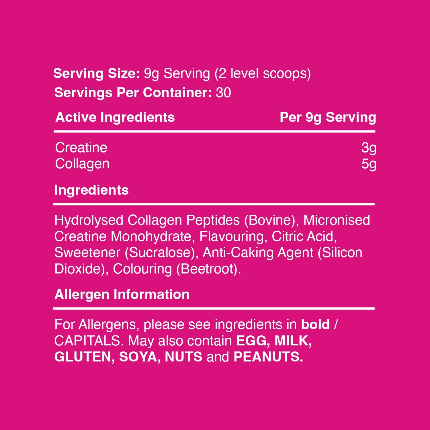 Creatine plus Collagen - 30 Servings