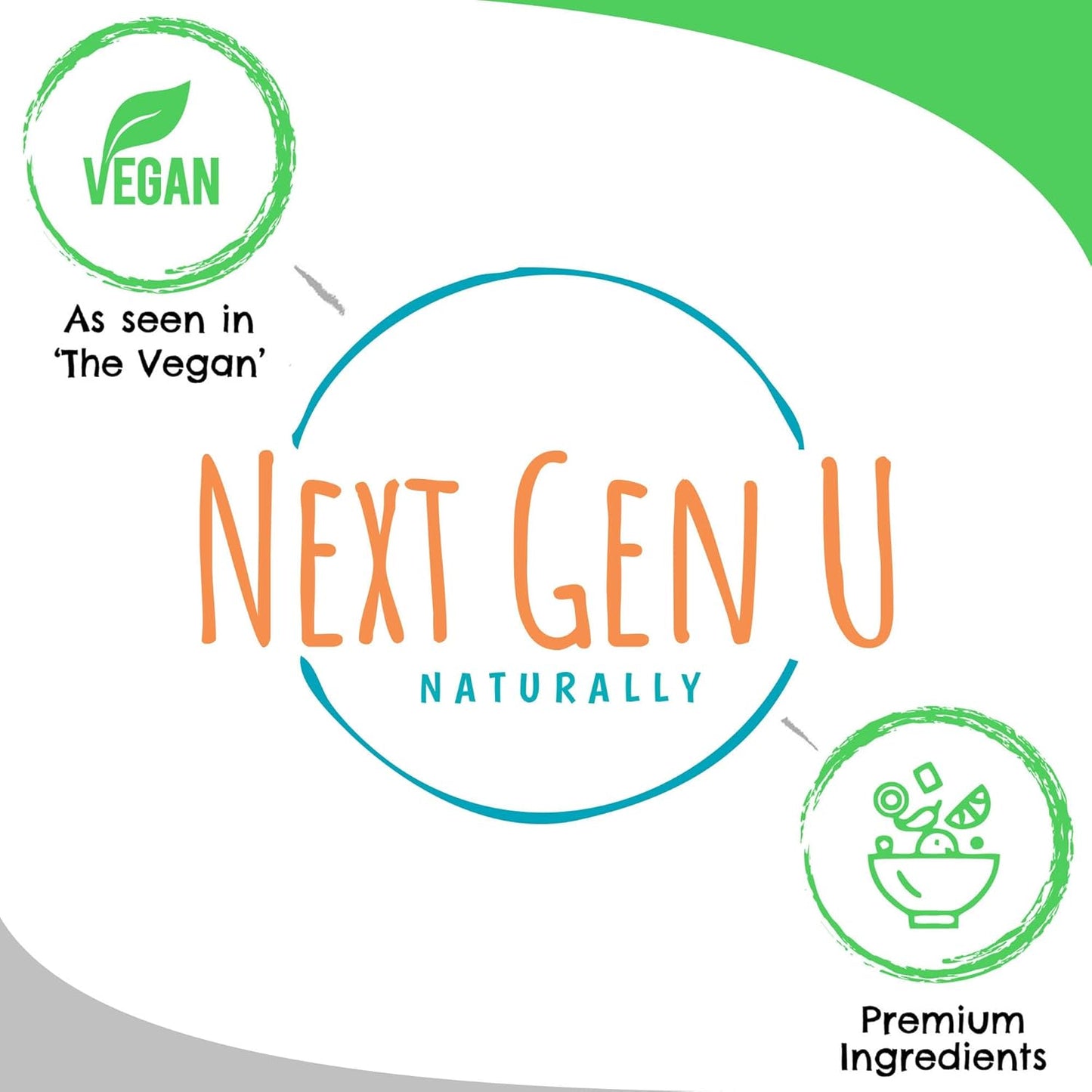 Vegan Superfood Blend with Acai, Wheatgrass, Guarana, Matcha & Flaxseed | 120 Capsules