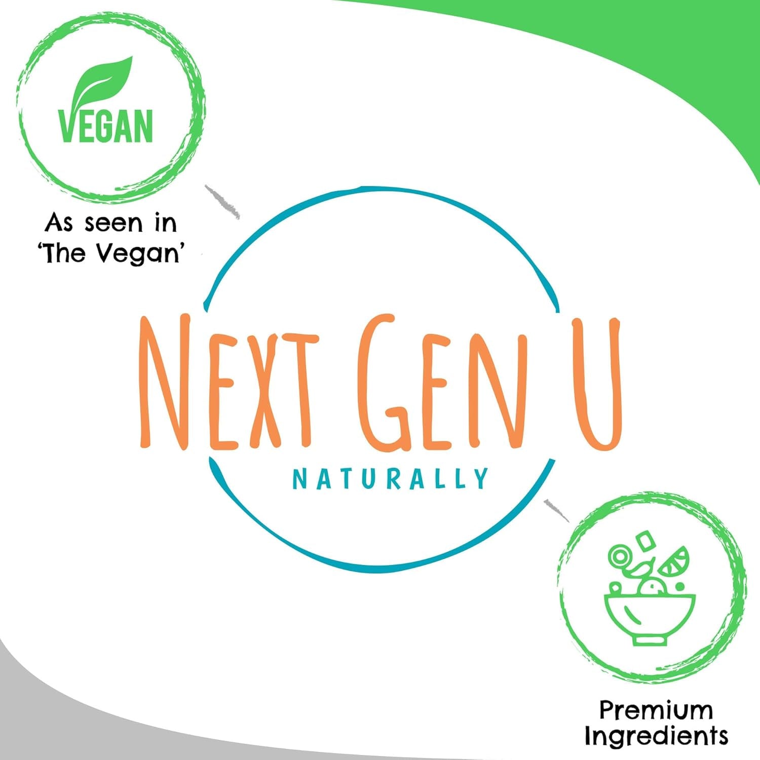 Vegan Superfood Blend with Acai, Wheatgrass, Guarana, Matcha & Flaxseed | 120 Capsules