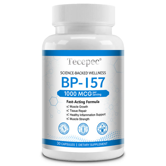 BPC 157 Peptide Muscle Support Supplement – Performance, Recovery & Strength Formula | 30–120 Capsules