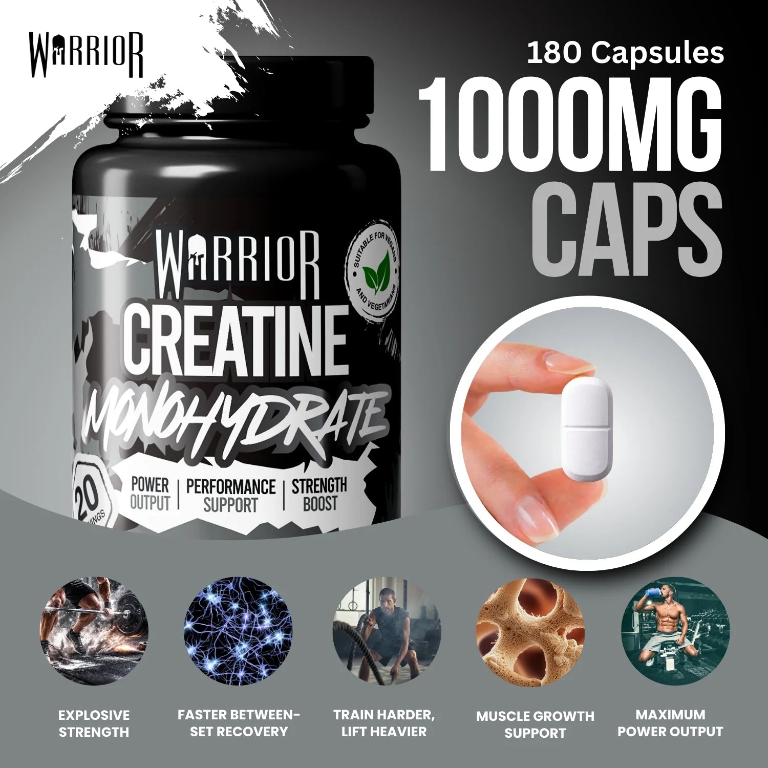 Creatine Monohydrate (1000Mg)