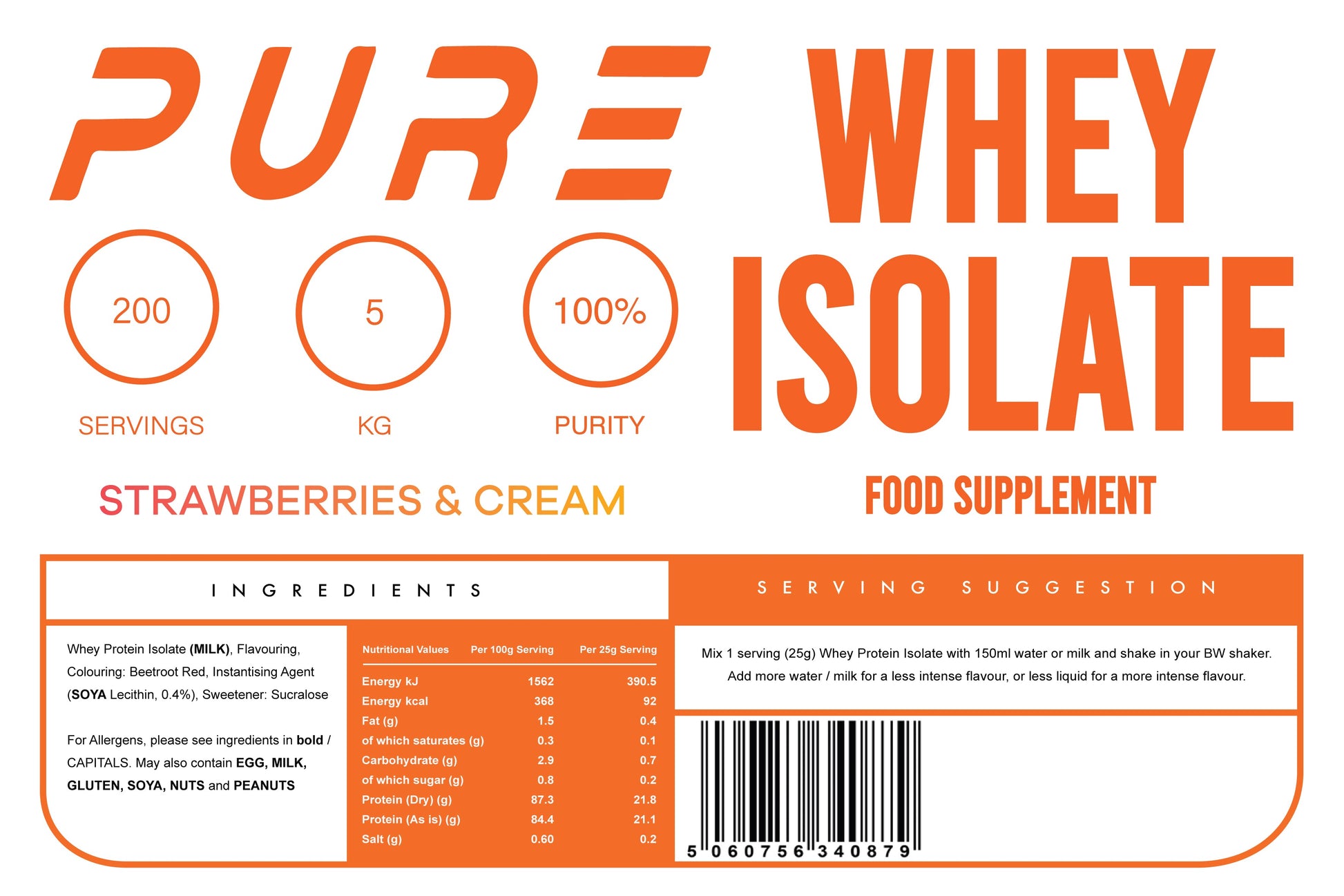 Pure Whey Protein Isolate 90