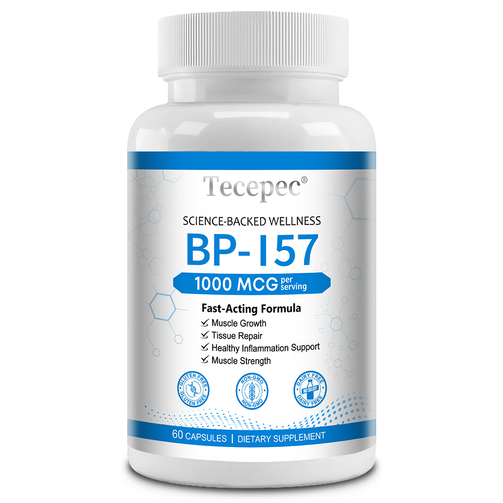 BPC 157 Peptide Muscle Support Supplement – Performance, Recovery & Strength Formula | 30–120 Capsules