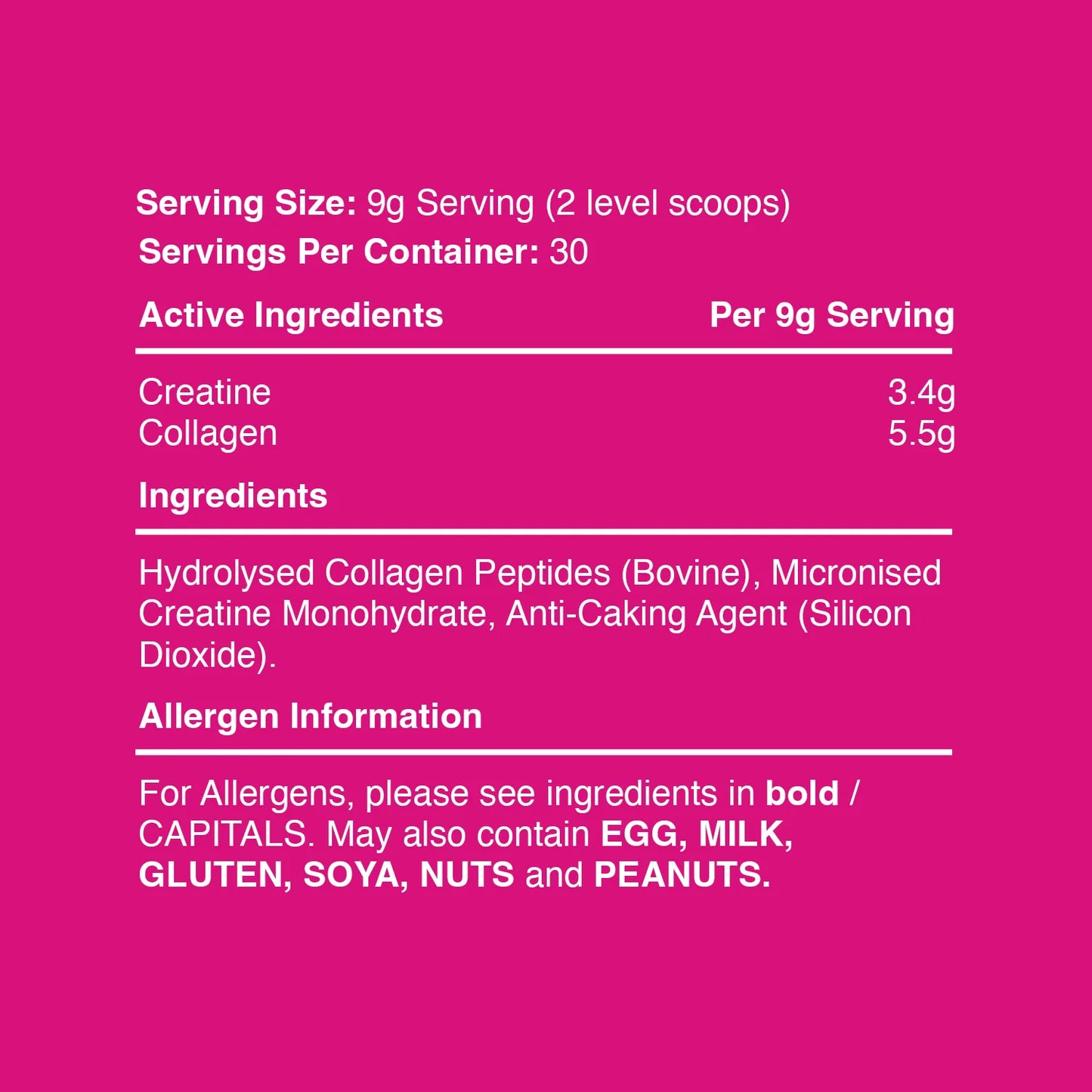 Creatine plus Collagen - 30 Servings
