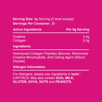 Creatine plus Collagen - 30 Servings