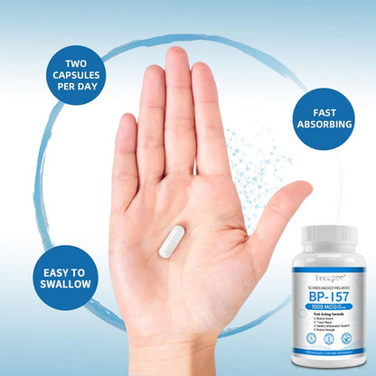 BPC 157 Peptide Muscle Support Supplement – Performance, Recovery & Strength Formula | 30–120 Capsules